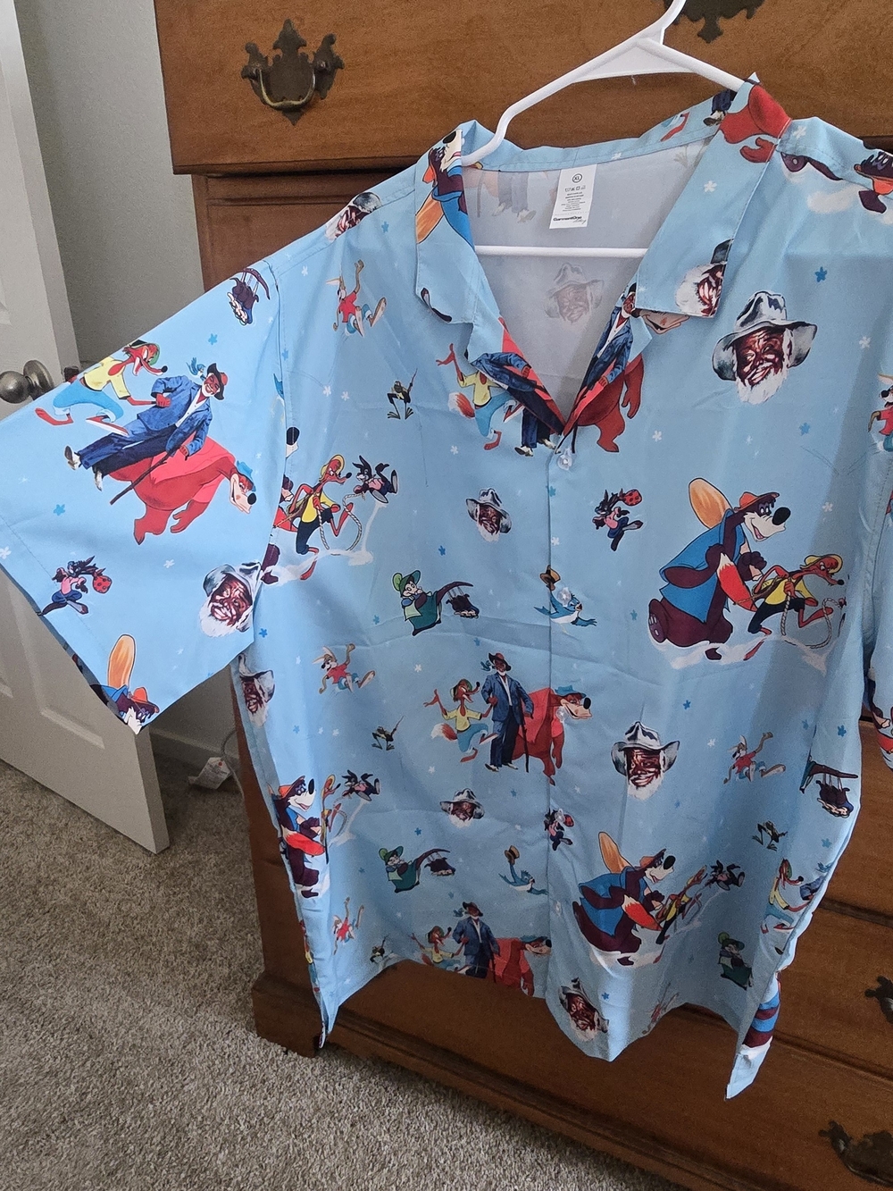 MEN'S Light Blue Disneyland Song Of The South / Splash Moutain Shirt